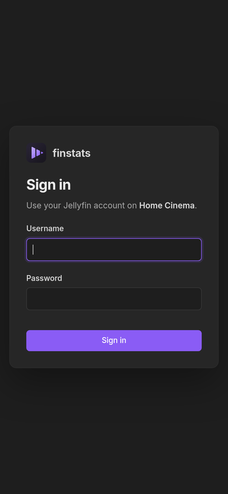 Sign-in, on a phone